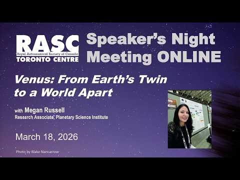 Speaker's Night - March 18, 2026 ONLINE @7:30 pm