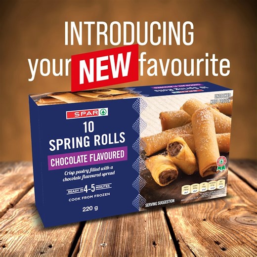 Pairing chocolate spring rolls with a touch of love is an easy way to whip up a scrumptious dessert in no time. 🍫 #SPARProducts | My SPAR