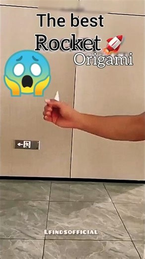 Paper Rocket Origami ☠️ #origami #viral #diy