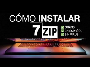 📥 Cómo DESCARGAR 7 zip GRATIS para PC en ESPAÑOL ▶ Instalar 7zip para Windows 10. ✔🐱‍🏍