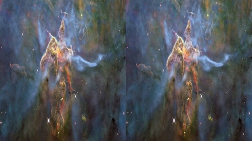 Mystic Mountain 3D: Bright Pillar in the Carina Nebula - NASA Science