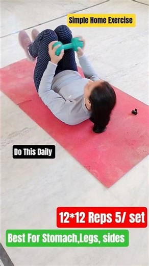 simple Home Exercise #extremeweightlos #fatburningsecrets #loosebodyweight #bellyfatlos#motivation