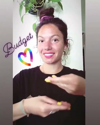 How to sign: "BUDGET" in American Sign Language (ASL)
