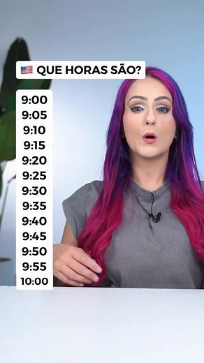 Que horas são em inglês? 🇺🇸 Aprendeu? Agora me segue aqui para mais dicas. #ingles #inglesfluente #inglesonline #aprenderingles #dicasdeingles | Teacher Elza
