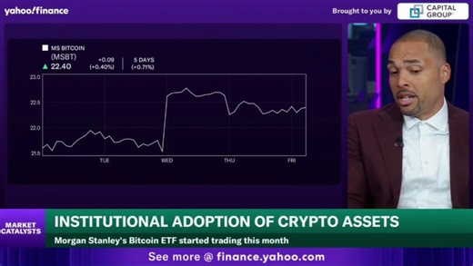 🚨 401 Financial CEO Tyrone Ross Jr. said:“Morgan Stanley getting into Bitcoin is huge."“They have a large advisor base.Huge scale and ultimately there’s the possibility for an ETF to end up in model portfolios.”