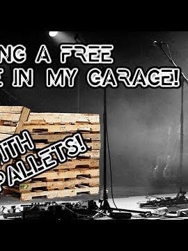Timelapse of Building a Stage in My Garage out of Pallets (FREE!)