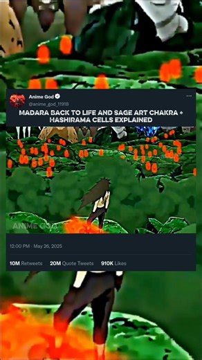 Madara Back To Life And Sage Art Chakra + Hashirama Cells Explained #naruto #anime #shorts #short