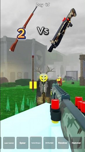 Rifle Vs Tactical Shotgun 🔫 99 nights in the forest #99nightintheforest #99nights #roblox