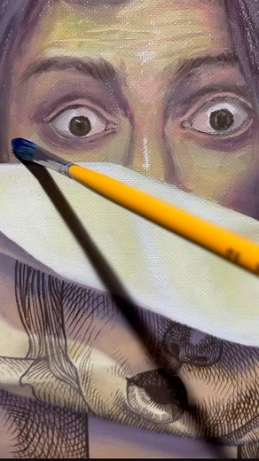 Such an interesting process video from WD, So many techniques in one place. @wd_wilddrawing #drawing #oilpainting | Hi-Fructose Magazine