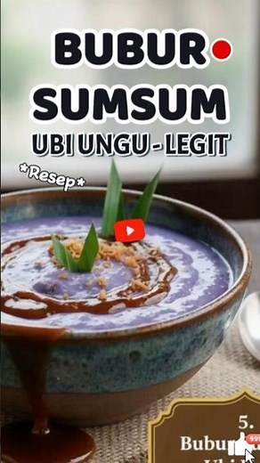 Resep Bubur Sumsum Ubi Ungu | Manis,Legit, dan Lembut Banget! #BuburSumsumUbiUngu #ResepBuburSumsum