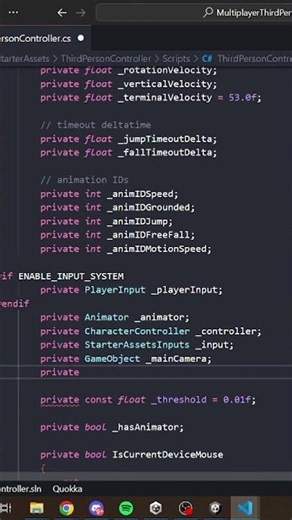 Starter Asset Third Person Controller'ı Multiplayer'a Çevirme | Netcode for Gameobjects #shorts