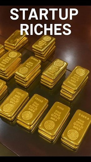 💰 Must Watch! Stacks of Real Gold Bars | Startup Riches