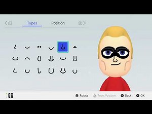 Mii Maker How to make Robert Parr. Mr. Incredible. The Incredibles - Nintendo Switch - Tutorial
