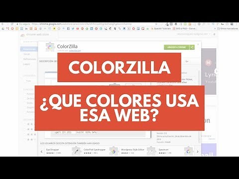 ColorZilla: Extensión Chrome para saber qué colores usa una web
