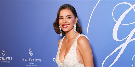 Eva Longoria Unveils a Y2K-Coded Hair Transformation in a Plunging Pink Liquid Sequin Dress