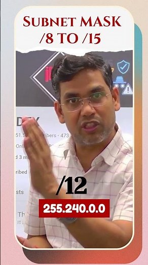 📏 Subnet Mask /8 to /15 Explained in 60 Seconds! | Networking Shortcut 💡