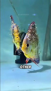 Discus fish will take care of each other’s fry#animals #funnyanimal #funny #cute #discusfish
