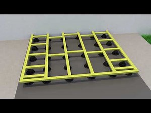 Pose terrasse sur Plots lambourdes NIVO®