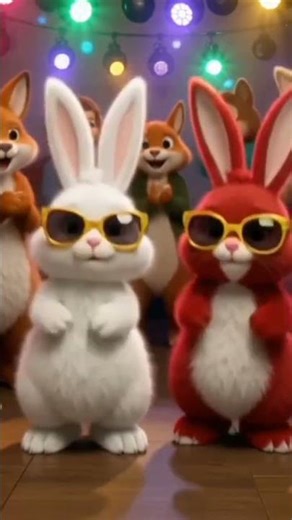 bunny funny video#partydance#cuteanimals #happyvibes
