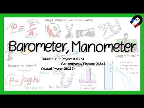 Barometer and Manometer for IGCSE, GCSE, GCE O level Physics