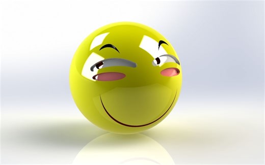 【cad】如何用solidworks画一个滑稽 （滑稽脸