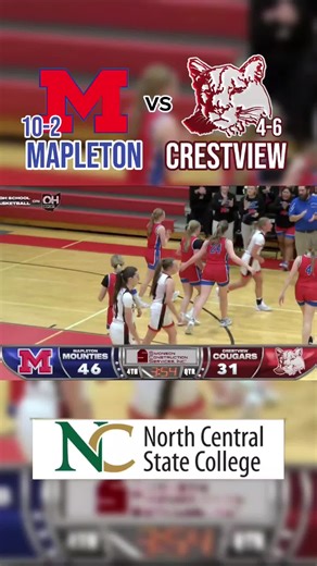 High School Girls Basketball: Mapleton vs Crestview Highlights