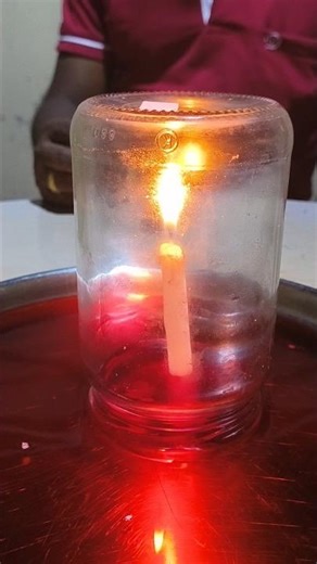 Candle Water Rising Experiment Explained 🔥💧 | Easy Science for Kids #experiment #science