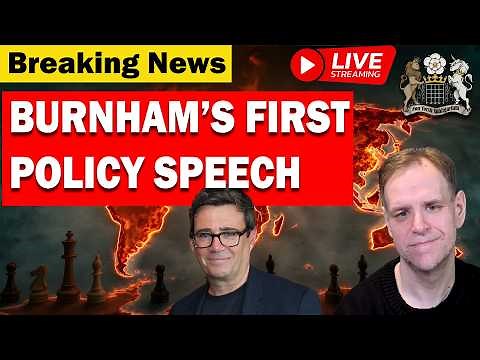 LIVE: Burnham's First Major Policy Speech