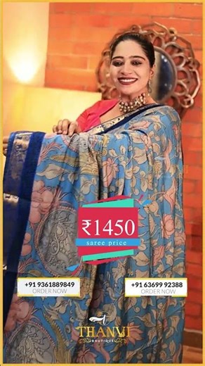 Modal Kalamkari Saree 💕 | Code: TB429