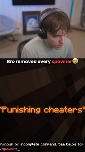 Why did bro remove every spawner💀 #donutsmp #minecraft #shorts #funny