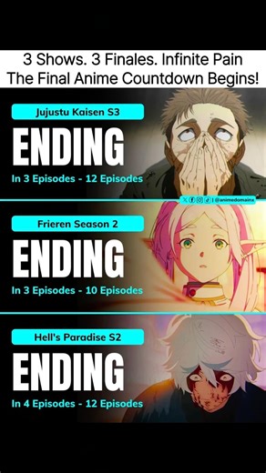 The Final Anime Countdown Begins! - 3 Shows - 3 Finales🔥 NO FILLER. JUST PEAK.🔥