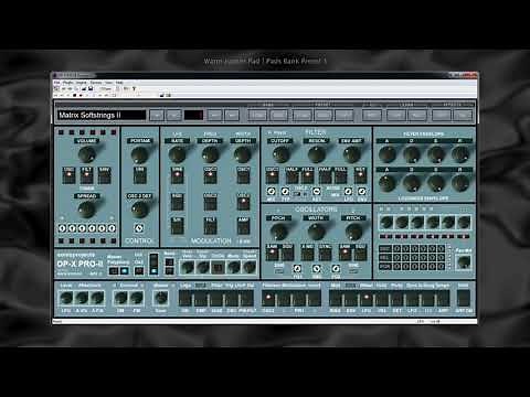 SonicProjects OP-X PRO-II - Factory Presets Demo