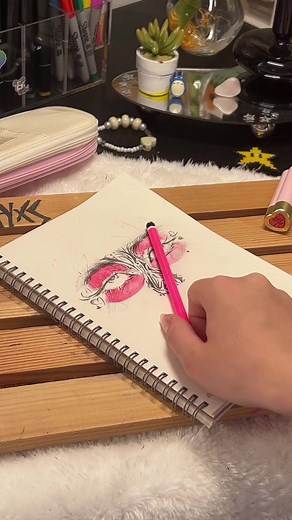 drawing eyeliners is so ✨💗💗 #fypシ#art#idea#makeup#sketch#fyp