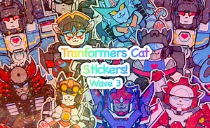 TRANSFORMERS IDW CATS Stickers - Sparkly - Wave 3 - Etsy