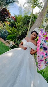 Beautiful Kutchi Bride Tsepiso😍😍😍 Colorful Bridal Umbrella by Swensi Mom and Brides Couture Spot🌸 #summercollection2025 #zambianbride | Kutchi's Classic wedding Dresses.