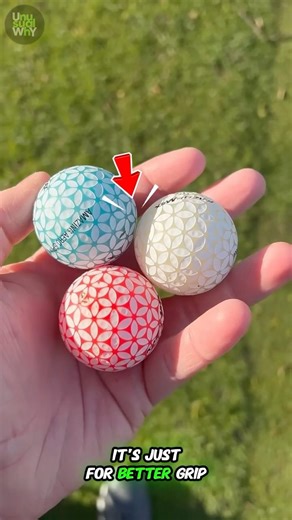 Why do golf balls have all those weird tiny dimple?#shorts #facts