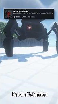 Este mod transforma Minecraft en un shooter de mechs #minecraft #minecraftmods #minecrafttexturepack