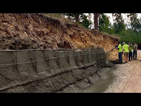 Building a SHOTCRETE Retaining Wall