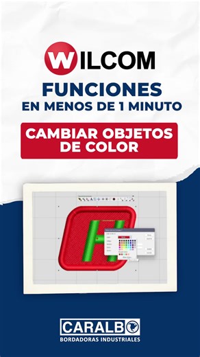 Cómo cambiar colores en Wilcom en menos de 1 minuto
