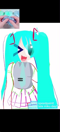 miku miku oo ee oo 🔥🔥 #mikuday #mikudayo #miku #speedpaint #slimeasmr #39 #vocaloid #audio #fyp #a
