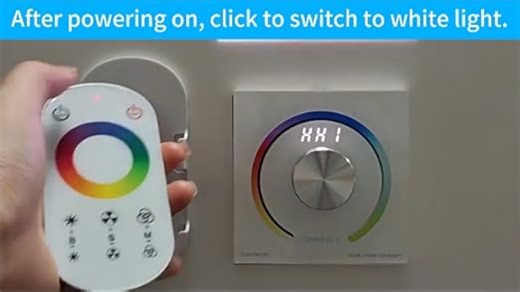 LED Dimmer Schalter 230V, 12V/24V DC Dimmer für LED Lampen, Unterputz Drehdimmer mit Fernbedienung, Dimmschalter für LEDs Lampen 3W-180W, Stufenloses Dimmen (CCT)