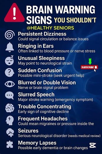 🚨 10 Brain Warning Signs You Shouldn’t Ignore | Protect Your Brain Health