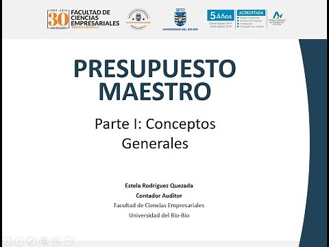 Presupuesto Maestro - Parte I - Conceptos Generales