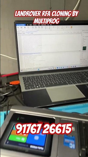 🔥 LAND ROVER RFA CLONING SUCCESSFULLY DONE USING MULTI-PROG 🔥 #automobile #carkey