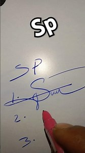 SP initial short signature style #shorts #signature