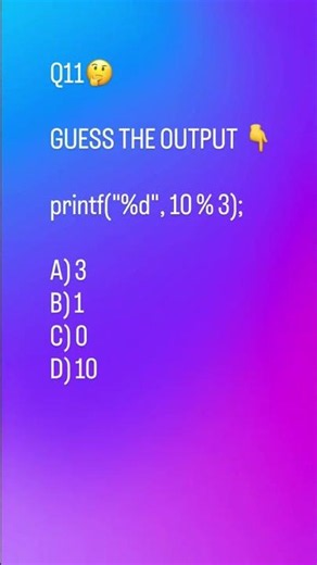 C Quiz #11 | Guess The Output 🤔 ✅ 27 May 2026