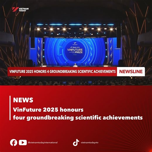 The 2025 VinFuture Global Science and Technology Awards took place in Hanoi under the theme “Rise Together, Prosper Together.” The 3-million-USDollars Vinfuture Grand Prize was awarded for developing the HPV vaccine, a breakthrough that opened a new era of immune-based cancer prevention. #vietnamtoday #yourwindowonvietnam #vtv #news #vinfuture #HPV #vaccine #science #cancerprevention #innovation #technology | Vietnam Today