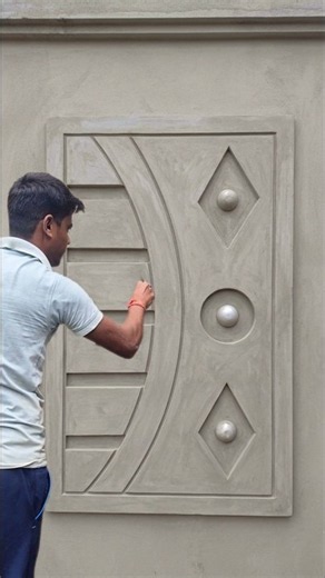 New Parapet Wall Plaster Design 👍👌. #parapet #plaster #cementwork.