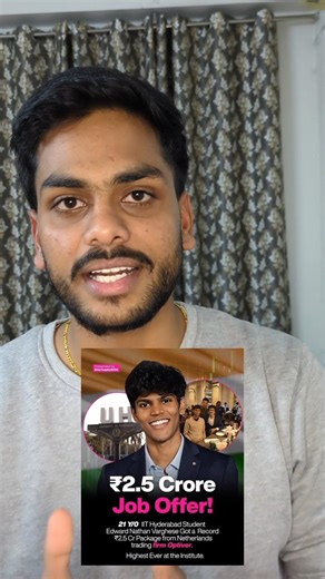 2 cr package - Competitive Programming 🔥🖥️ #iithyderabad #coding #telugu #dsa #placements #resume
