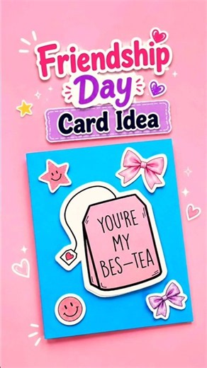 DIY Friendship day Card 😲💕 Secret message card for friendship day🌷 friendship day gift idea #shorts